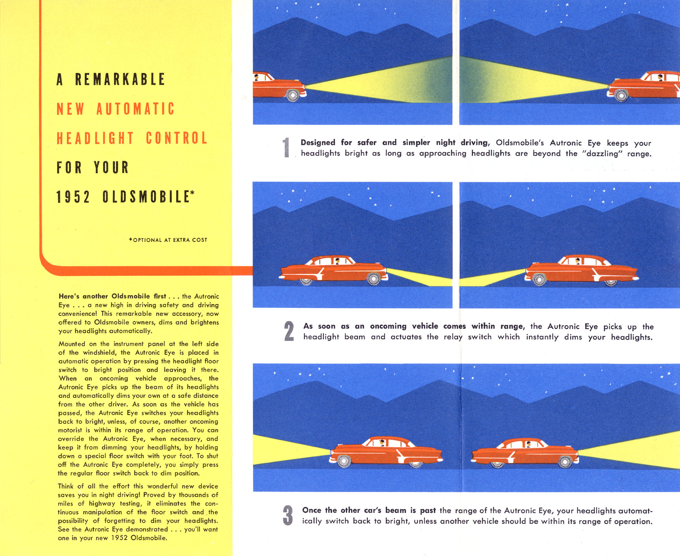 1952 Oldsmobile Autronic Eye Foldout Page 1